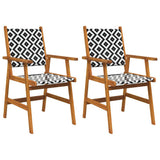 Vidaxl tuinstoelen 2 st massief acaciahout