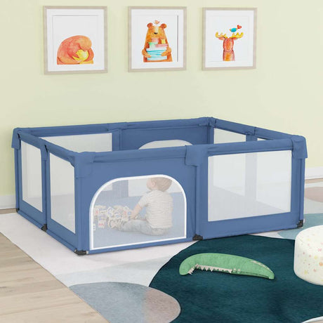 Vidaxl Babybox med 2 døre Oxford stof lyseblå