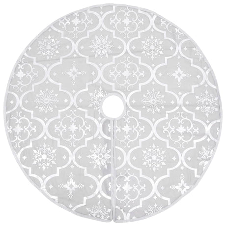 VidaXL juletræsnederdel luksus med sok 150 cm stof hvid
