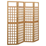 Vidaxl kamerscherm trellis met 4 panelen161x180 cm massief vurenhout