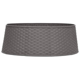 Vidaxl juletræ nederdel Ø65x19,5 cm brun
