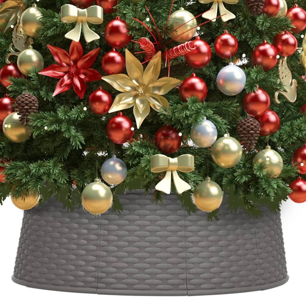 Vidaxl juletræ nederdel Ø65x19,5 cm brun