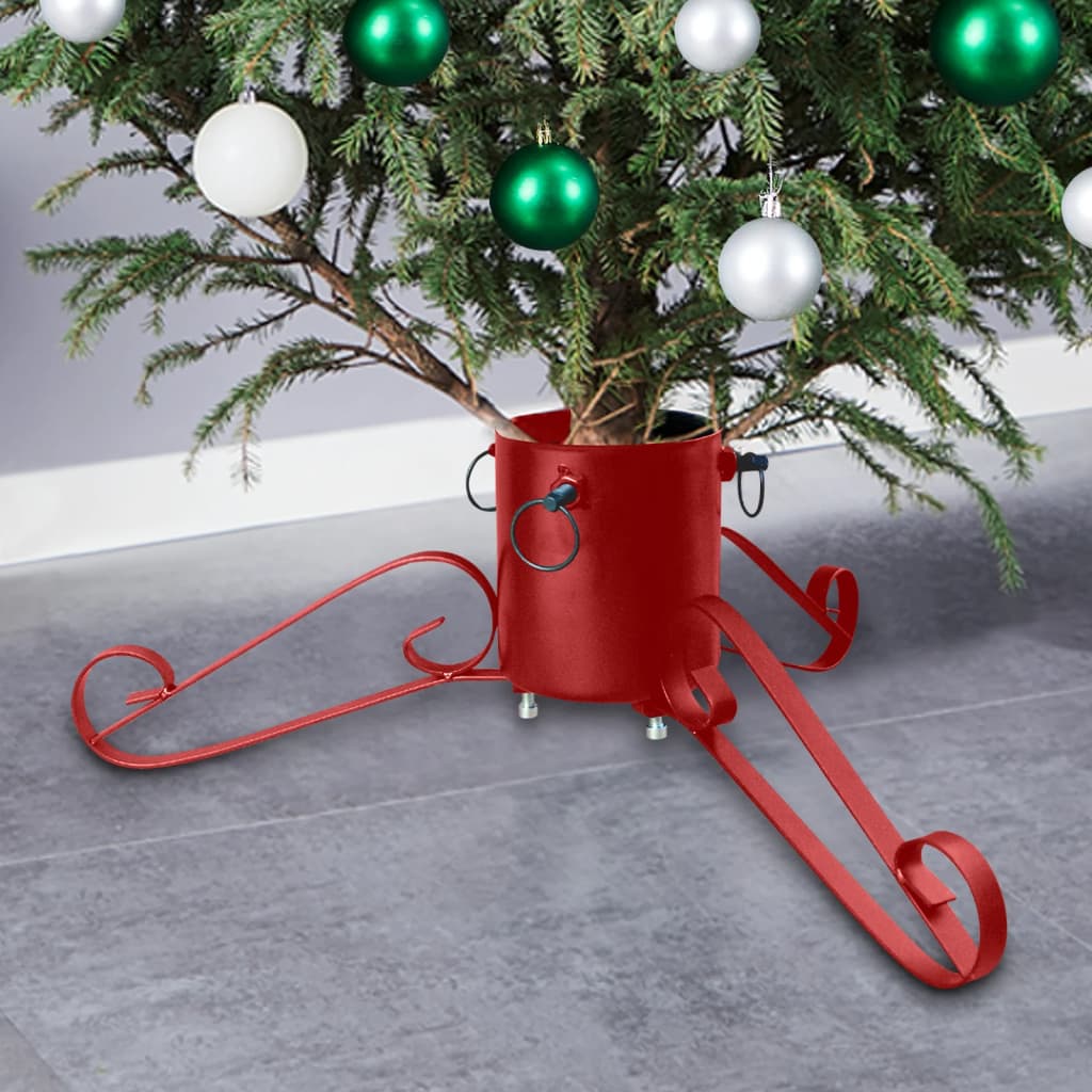 Vidaxl Christmas Tree Stand 58x58x21 cm rød