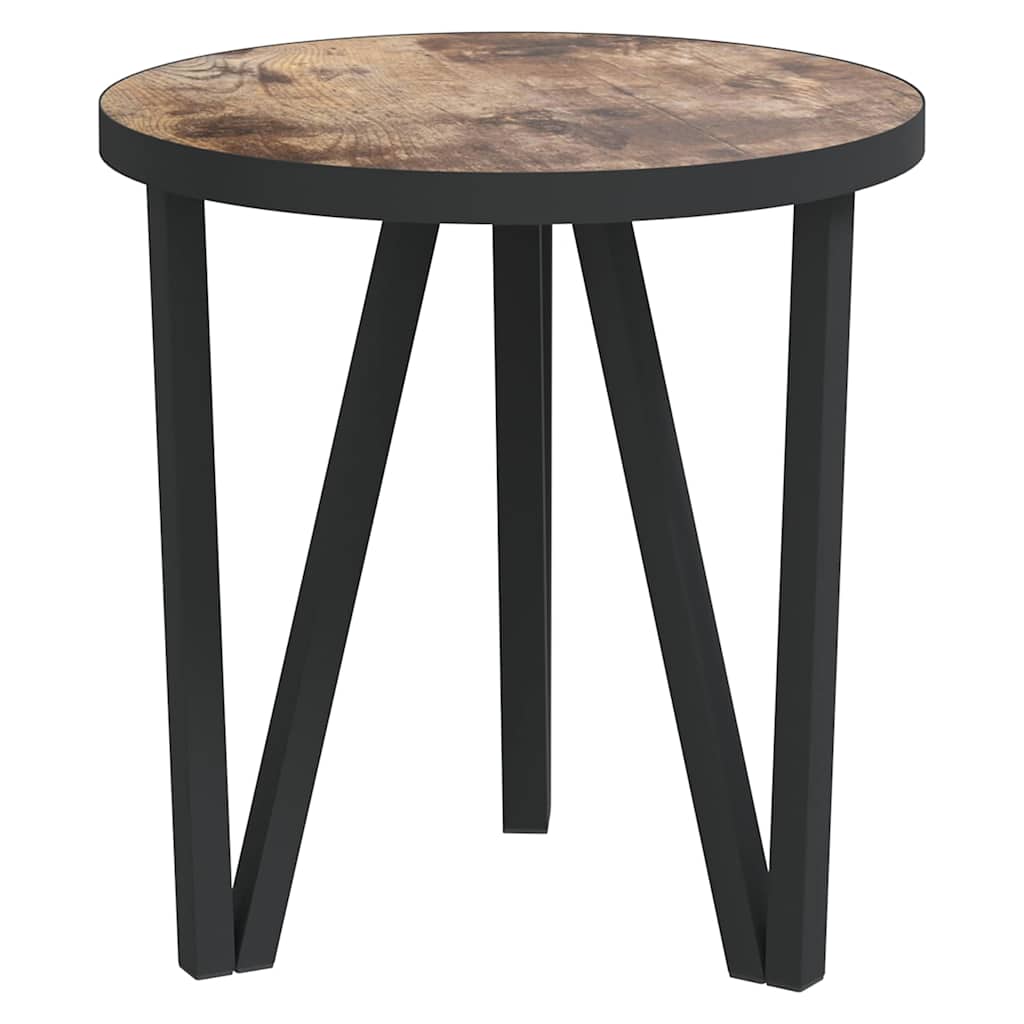 Vidaxl salontafel ø35 cm mdf zwart en geel