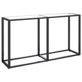 Vidaxl wandtafel 140x35x75,5 cm gehard glas transparant