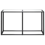 Vidaxl wandtafel 140x35x75,5 cm gehard glas transparant