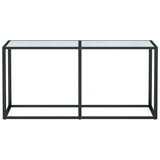 Vidaxl wandtafel 160x35x75,5 cm gehard glas witmarmerkleurig