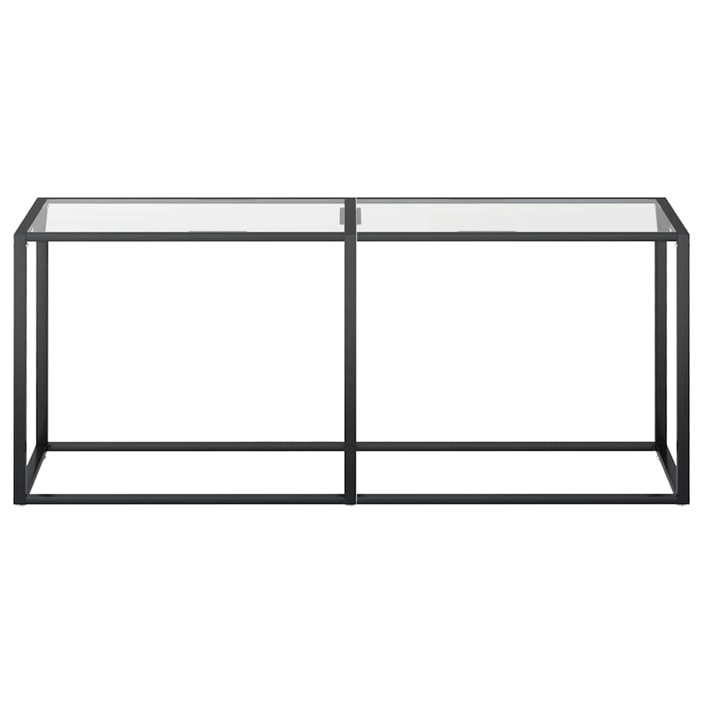 Vidaxl wandtafel 180x35x75,5 cm gehard glas transparant