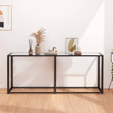 Vidaxl wandtafel 180x35x75,5 cm gehard glas transparant
