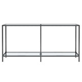 Vidaxl wandtafel 160x35x75,5 cm gehard glas transparant