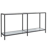 Vidaxl wandtafel 160x35x75,5 cm gehard glas wit