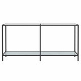 Vidaxl wandtafel 160x35x75,5 cm gehard glas wit