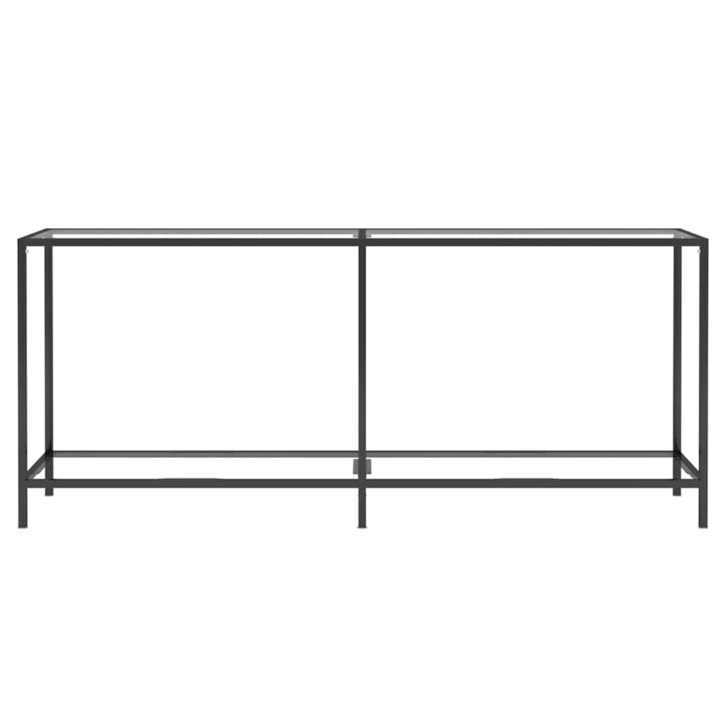 Vidaxl wandtafel 180x35x75,5 cm gehard glas transparant