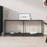 Vidaxl wandtafel 180x35x75,5 cm gehard glas zwart