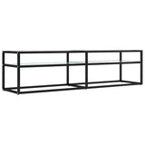 Vidaxl tv-meubel 160x40x40,5 cm gehard glas witmarmerkleurig