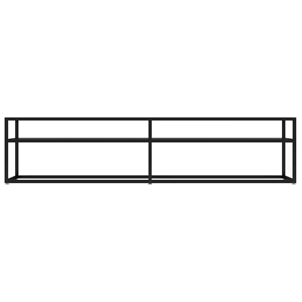 Vidaxl tv-meubel 180x40x40,5 cm gehard glas zwart