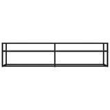 Vidaxl tv-meubel 180x40x40,5 cm gehard glas witmarmerkleurig