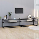 Vidaxl tv-meubel 200x40x40,5 cm gehard glas transparant