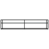 Vidaxl tv-meubel 200x40x40,5 cm gehard glas witmarmerkleurig