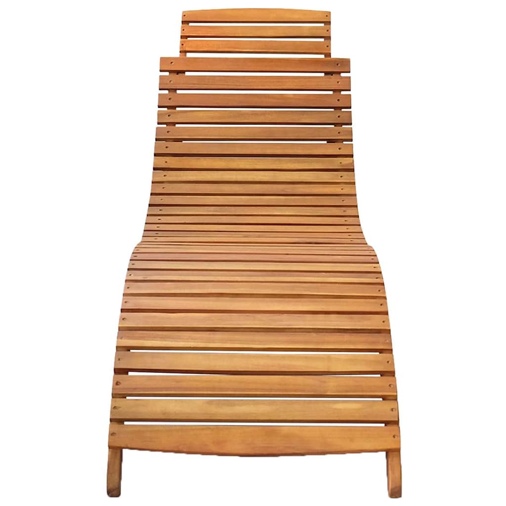 Vidaxl ligbedden 2 st massief acaciahout