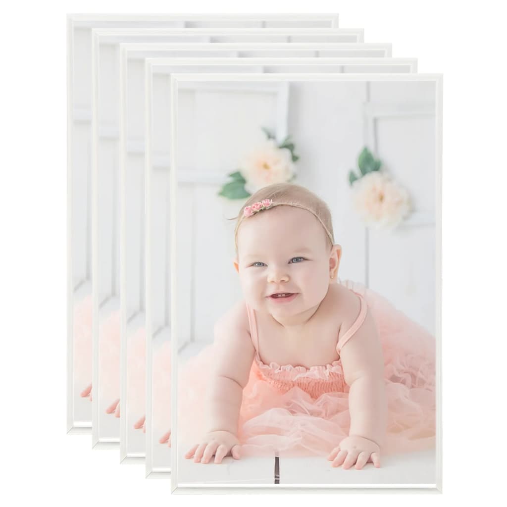 Vidaxl fotorammer 5 stk til tabel 10x15cm MDF sølvfarvet