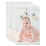 Vidaxl fotorammer 5 stk til tabel 10x15cm MDF sølvfarvet
