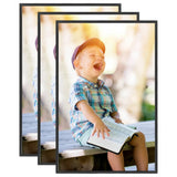 Vidaxl fotorammer 3 stk til tabel 21x29,7 cm MDF sort