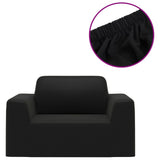 Vidaxl Bankhoes Stretch Polyester Jersey sort