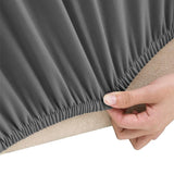 Vidaxl Tweezitssbankhoes Stretch Polyester Jersey Anthracite -farvet
