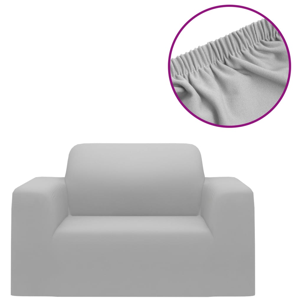 Vidaxl Stretch Furniture Cover til Bank Gray Polyester Jersey