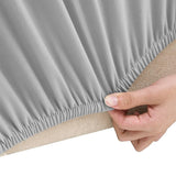 Vidaxl Four -Seater Bank Cover Stretch Polyester Jersey Gray