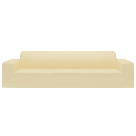 Vidaxl Four -Seater Cover Stretch Polyester Jersey Cream -farvet