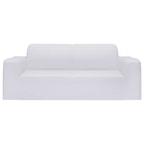 Vidaxl Tweezitssbankhoes Stretch Polyester Jersey White