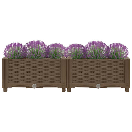Vidaxl Planter hævede 80x40x23 cm polypropylen