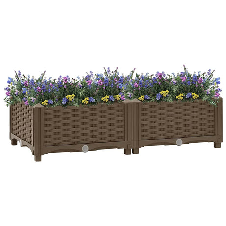 Vidaxl Planter hævede 80x40x23 cm polypropylen