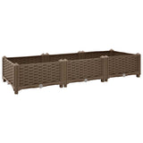 Vidaxl Planter hævede 120x40x23 cm polypropylen
