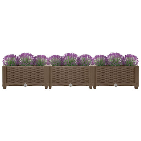 Vidaxl Planter hævede 120x40x23 cm polypropylen