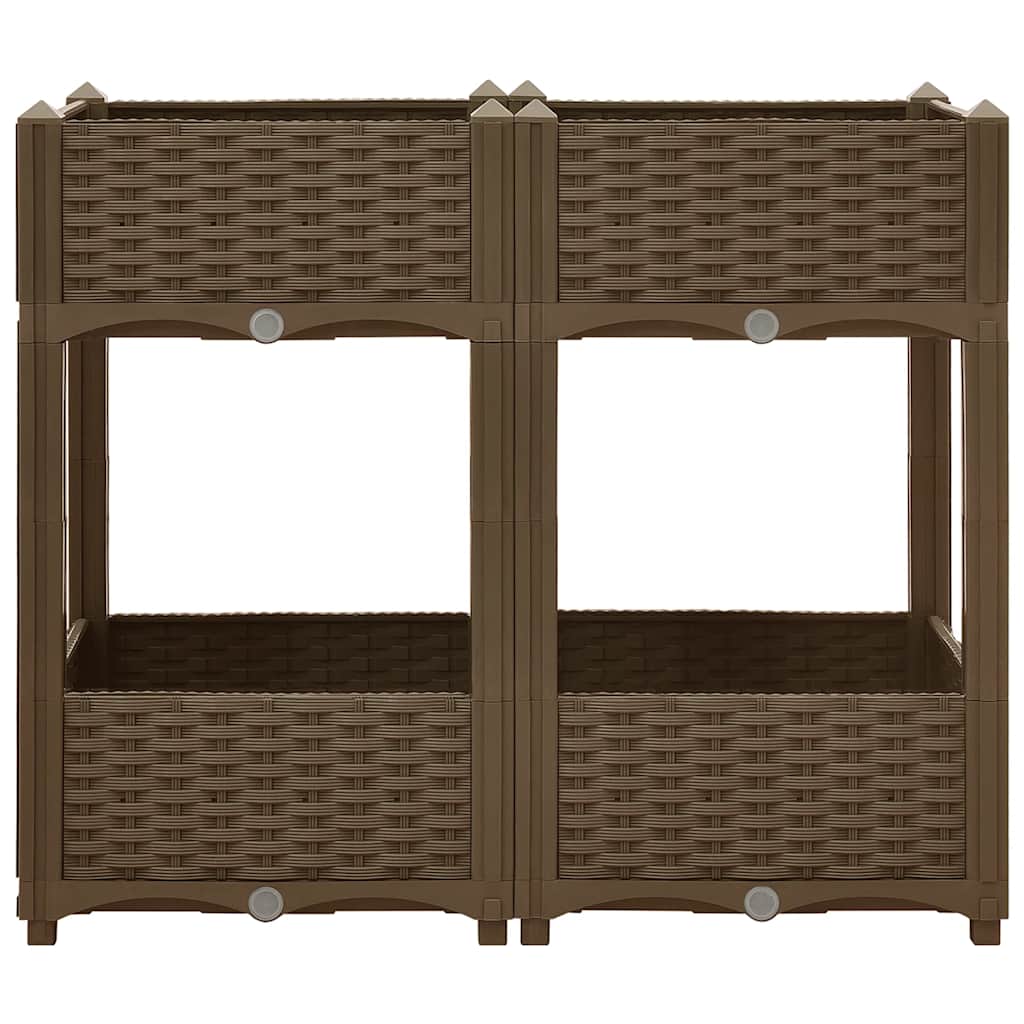 Vidaxl Planter hævede 80x40x71 cm polypropylen