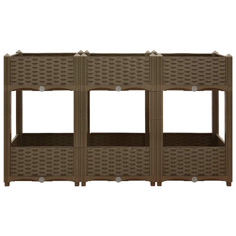 Vidaxl Planter hævede 120x40x71 cm polypropylen