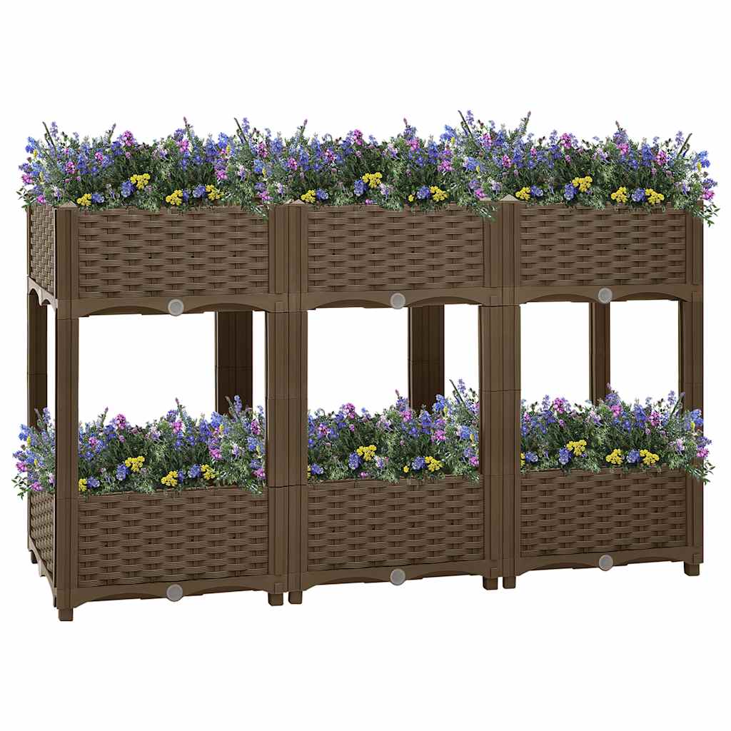 Vidaxl Planter hævede 120x40x71 cm polypropylen