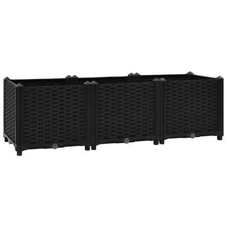 Vidaxl Planter hævede 120x40x38 cm polypropylen