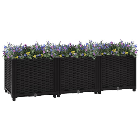 Vidaxl Planter hævede 120x40x38 cm polypropylen