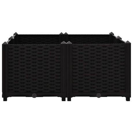 Vidaxl Planter hævede 80x80x38 cm polypropylen