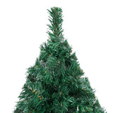 Vidaxl Kunstkerstboom med belysning og julekugler 150 cm PVC Green
