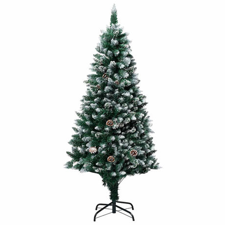 Vidaxl Kunstkerstboom med belysning julekugler fyrretræer 180 cm