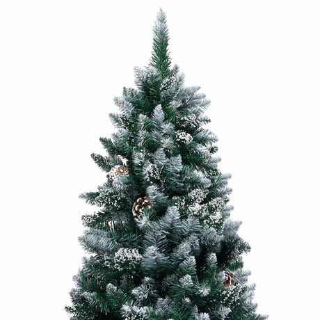 Vidaxl Kunstkerstboom med belysning julekugler fyrretræer 180 cm