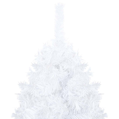 Vidaxl Kunstkerstboom med belysning og julekugler 120 cm PVC White