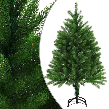 Vidaxl Kunstkerstboom med belysning og julekugler 120 cm grøn