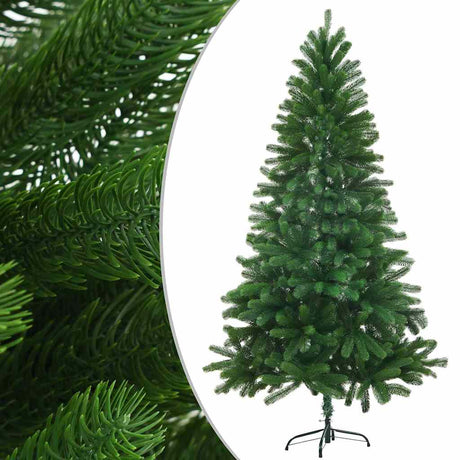 Vidaxl Kunstkerstboom med belysning og julekugler 150 cm grøn
