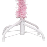 Vidaxx kunstigt juletræ med belysning og kugler 180 cm PVC pink